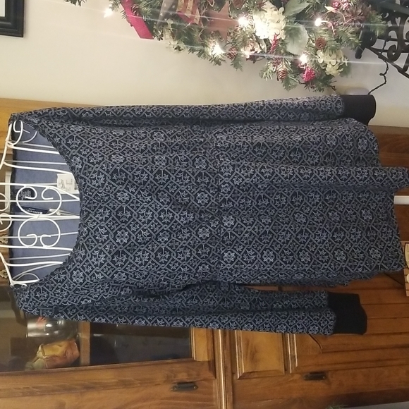 Architect Tops - $5 ITEM. Blue and black pullover top NWT. MUST BUNDLE WITH OTHER ITEMS